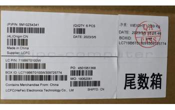 Lenovo 5M10Z54341 MECH_ASM KB w/KB Mlr Num BL(CHY)Greek