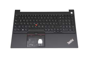 5M11A36303 teclado incl. topcase original Lenovo DE (alemán) negro/negro con retroiluminacion y mouse stick
