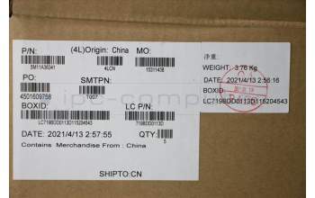 Lenovo 5M11A36341 MECH_ASM KB TUR BKLT(P)FPR UK BK