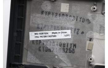 Lenovo 5M11A37563 MECH_ASM KBDW/C ENG BKLT(SUN)WW US BK