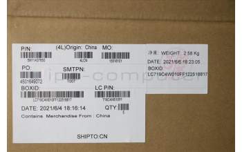 Lenovo 5M11A37650 MECH_ASM KBDW/C JPN BKLT(CHY)WW JP BK