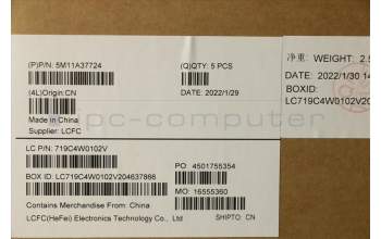 Lenovo 5M11A37724 MECH_ASM KBDW/C SPA BKLT(TRA)WW UK BK
