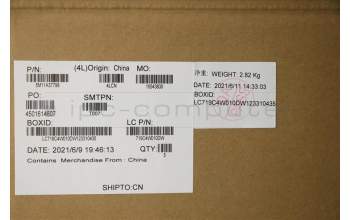 Lenovo 5M11A37798 MECH_ASM KBDW/C 058 FRA BKLT(TRA) UK GY