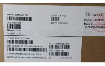 Lenovo 5M11A38100 MECH_ASM KB C TUR(TSG)PT UK BK