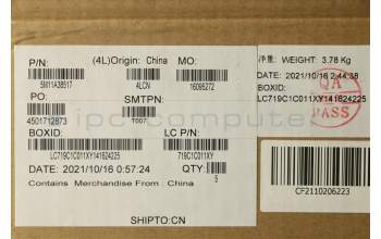 Lenovo 5M11A38517 MECH_ASM KB C SWS(PMX)PT FP UK BK