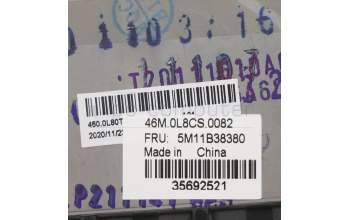 Lenovo 5M11B38380 MECH_ASM GRP,KBD,BZL,UKE,WL,BK,LTN