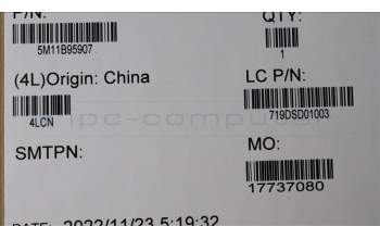 Lenovo 5M11B95907 MECH_ASM CS21 3+2bCPLC,GLM,GRAY,SUN