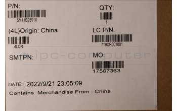 Lenovo 5M11B95910 MECH_ASM CS21 3+2bCPLC,GLM,GRAY,TRA