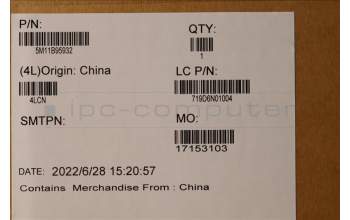 Lenovo 5M11B95932 MECH_ASM CS21 3+2bCP,GLM,BLK,NFC,TRA