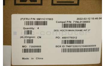 Lenovo 5M11C17003 MECH_ASM MAIN_FRAME_BRK_IAP,AIO 3 27