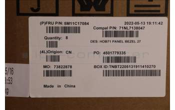 Lenovo 5M11C17084 MECH_ASM Front deco,A5-27IAP,strom grey