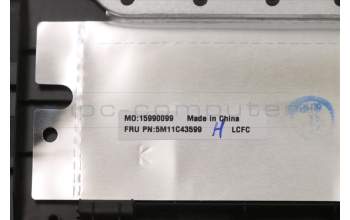 Lenovo 5M11C43599 MECH_ASM KB C SWS BKLT(PMX)PT UK BK