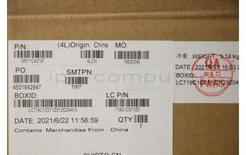 Lenovo 5M11C43797 MECH_ASM KB C CZE/SLK BKLT(PMX)PT FP BK