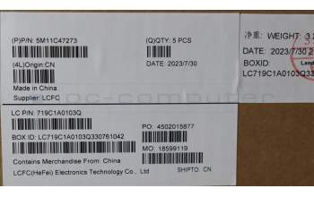 Lenovo 5M11C47273 MECH_ASM KB C LA SPA(SRX)PT UKBK