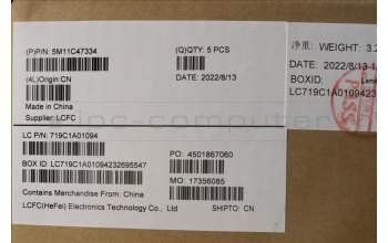 Lenovo 5M11C47334 MECH_ASM KB C SLV(PMX)PT FPR UKBK