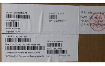 Lenovo 5M11C47378 MECH_ASM KB C LA SPA(TSG)PT FPR UKBK