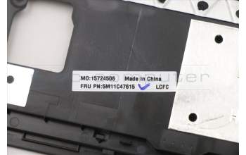 Lenovo 5M11C47615 MECH_ASM KB C DEN BKLT(PMX)PT FPR UKBK