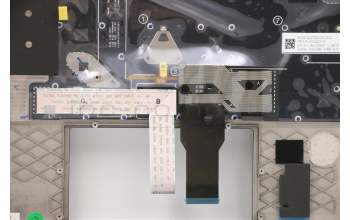 Lenovo 5M11C47988 MECH_ASM KBD W/C SWE/FIN BKLT(SUN) UK BK