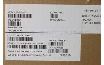 Lenovo 5M11C48057 MECH_ASM KBDW/C EUROENG BKLT(CHY) USWWBK