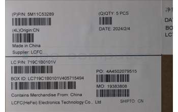 Lenovo 5M11C53289 MECH_ASM GRP KBD BZL,RUS,WW,DB,CHY