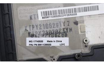 Lenovo 5M11C85520 MECH_ASM KBD W/C UKR BKLT(SUN) USWWBK