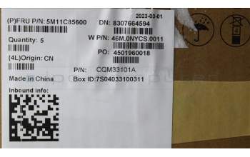 Lenovo 5M11C85600 MECH_ASM FRASMKB BEL CcCp BK NWW NWL Ch