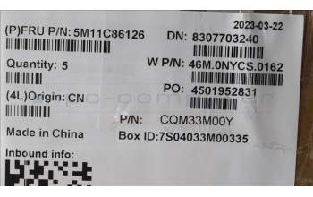 Lenovo 5M11C86126 MECH_ASM FRASMKB HUN CcCpWFCBKNWWNWL Tr