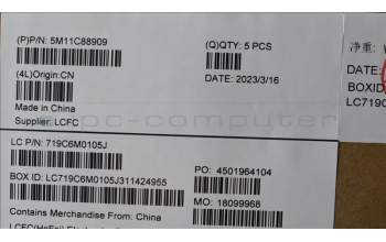 Lenovo 5M11C88909 MECH_ASM KBD BUL BKLT (CHI) BLK