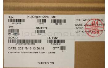 Lenovo 5M11C94798 MECH_ASM C COVER ASSY_W/TP_W/Mylar_W/SCR