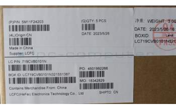 Lenovo 5M11F24203 MECH_ASM FRU KB w/Cc JPN(Tra)JP BK