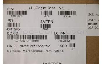 Lenovo 5M11F24215 MECH_ASM FRU KB w/Cc THAI(Tra)US BK