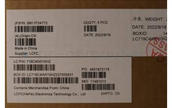 Lenovo 5M11F24773 MECH_ASM KBD/C POR BKLT CHI WW UKBK