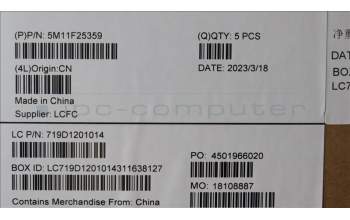 Lenovo 5M11F25359 MECH_ASM KBD CCV NOR (TSG) UK SR