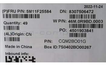 Lenovo 5M11F25584 TM-P3494-002mylar PTP Synaptics