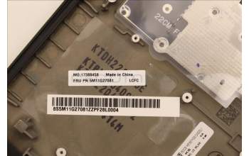 Lenovo 5M11G27081 MECH_ASM KBD C-Cov THAI Liteon BK