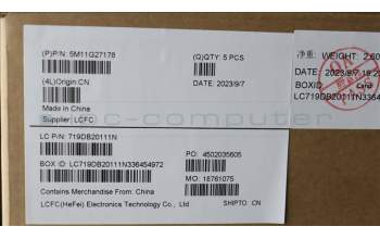 Lenovo 5M11G27178 MECH_ASM KBD C-Cov CZE/SLK BKLT Sunre BK