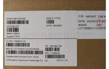 Lenovo 5M11G27242 MECH_ASM KBD C-Cov GRE BKLT Sunrex BK