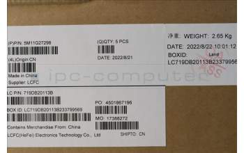 Lenovo 5M11G27298 MECH_ASM KB CCov KOR BKLT Chicon BK