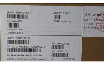 Lenovo 5M11G27379 MECH_ASM KB CCov THAI BKLT Sunrex BK