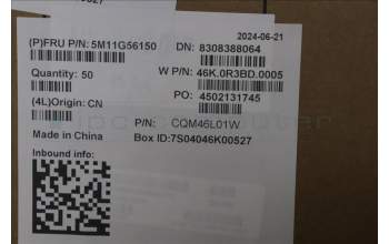 Lenovo 5M11G56150 MECH_ASM CS21 3+2bCP,Glass,BLACK,SUN