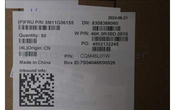 Lenovo 5M11G56155 MECH_ASM CS21 3+2bCP,Glass,BLACK,NFC,TRA