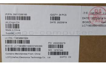 Lenovo 5M11G56185 MECH_ASM CS22 3+2bCPLC,GLM,DB4,NFC,SRX