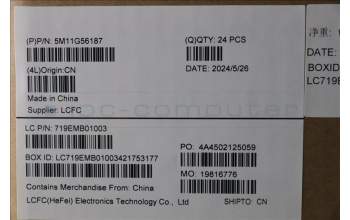 Lenovo 5M11G56187 TOUCHPAD CS22 CP,GLMLR,BK,NFC,SRX,SY