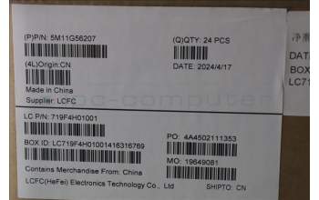 Lenovo 5M11G56207 TOUCHPAD CS23 3+2bCP,GL,BK,NFC,CHY