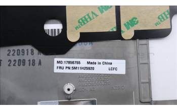 Lenovo 5M11H25920 MECH_ASM KB CCov HBW BKLT Chicon WW BK