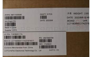 Lenovo 5M11H25936 MECH_ASM KB CCov ILD BKLT Sunrex WW BK