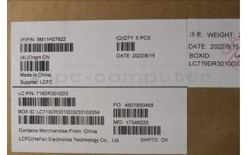 Lenovo 5M11H27622 MECH_ASM KBD Cc CZE/SLK BKLT(CHY)UK WWBK