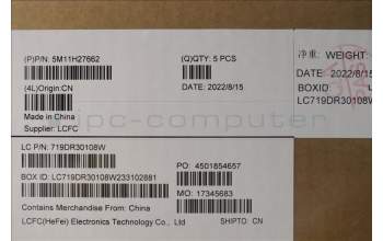 Lenovo 5M11H27662 MECH_ASM KBDCc EURO ENG BKLT(CHY)US WWBK