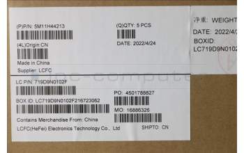 Lenovo 5M11H44213 MECH_ASM GRP KBD BZL,ENG,WW,DB,CHY