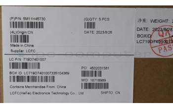 Lenovo 5M11H45730 MECH_ASM KBD BZL,WL,GY,CHY,BEL